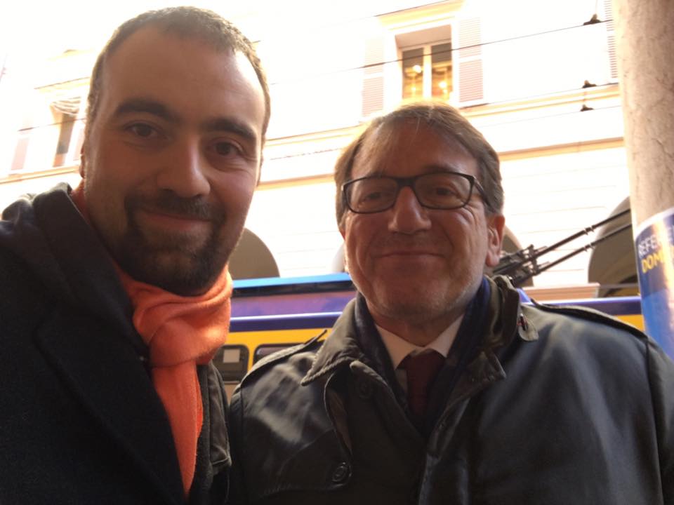 Lorenzo Cavazzoni con Gian Carlo Muzzarelli